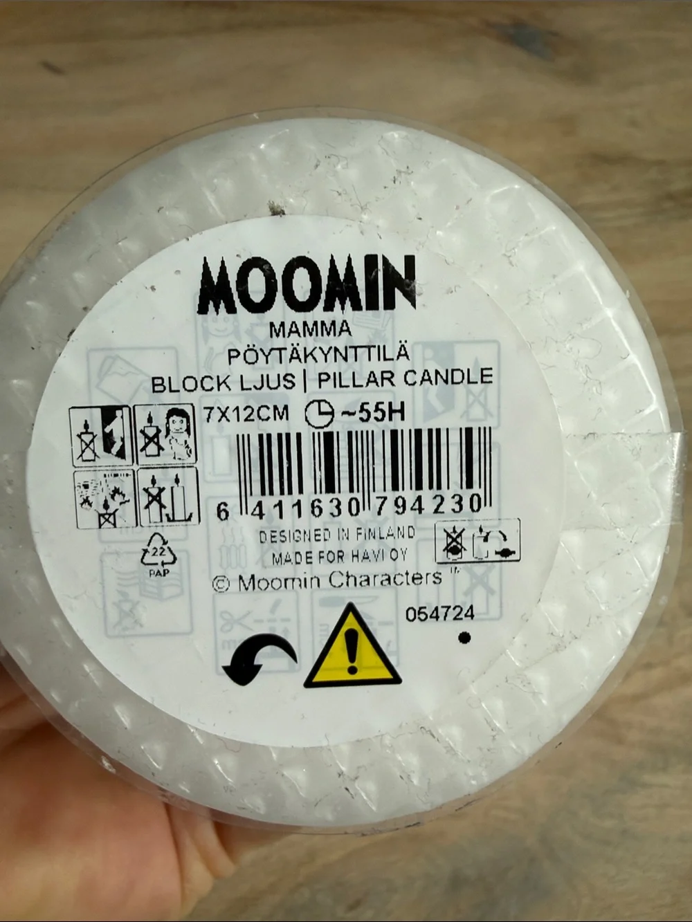 Moomin white pillar